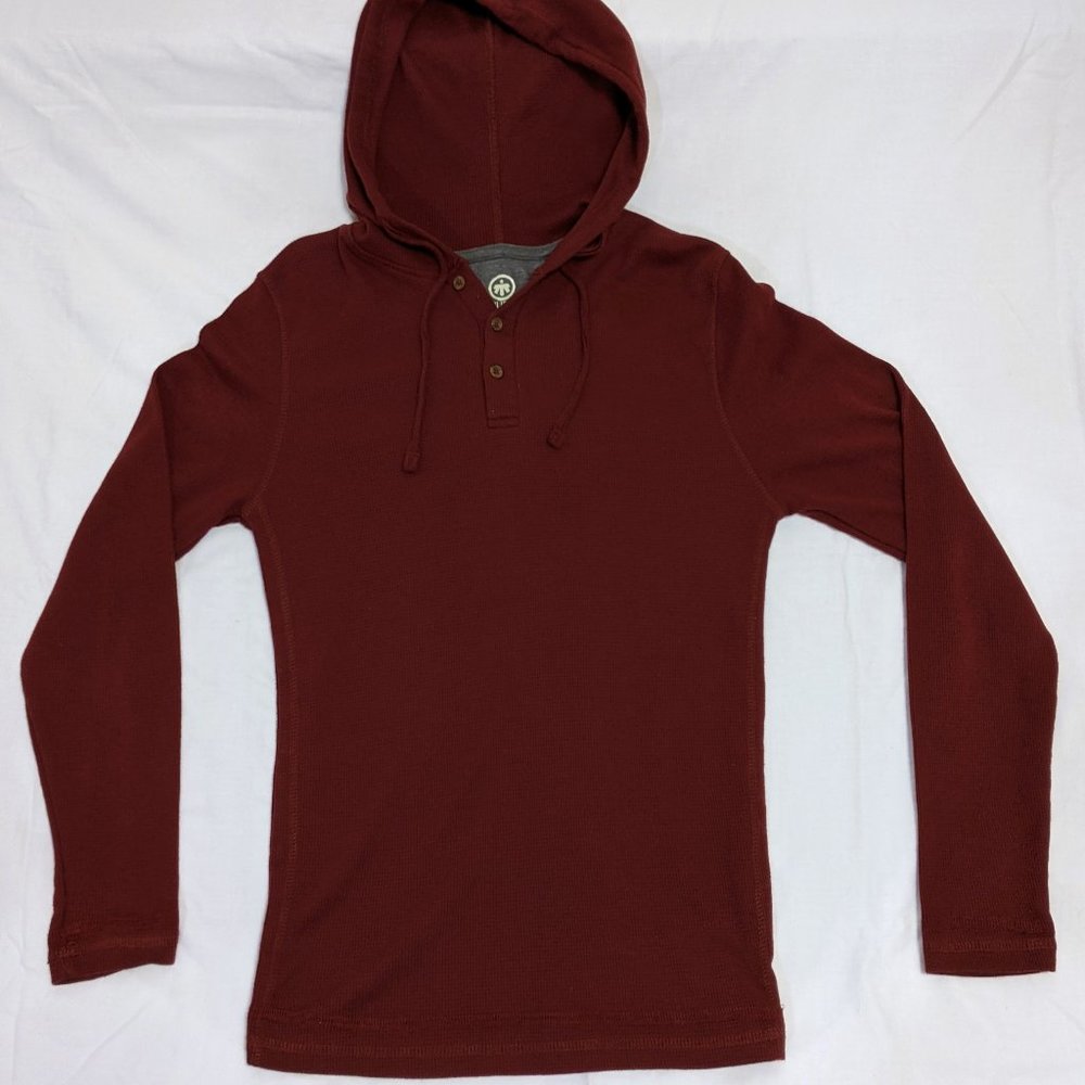 Hooded Thermal Henley Shirt NWOT